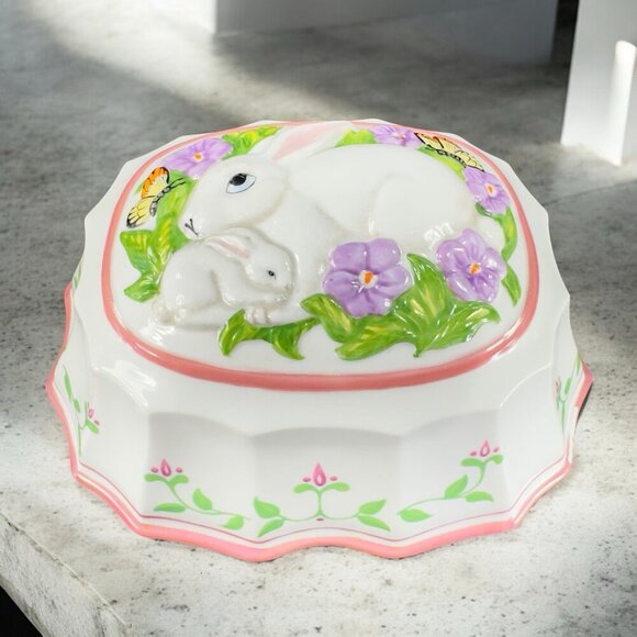 Franklin Mint Other - Vintage 1986 Franklin Mint Le Cordon Bleu Decorative Ceramic Mold Bunny Rabbit